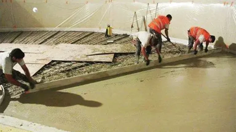 Concreto de rápido secado en fábrica de Suiza