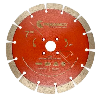 disco diamantado profesional corte de granito